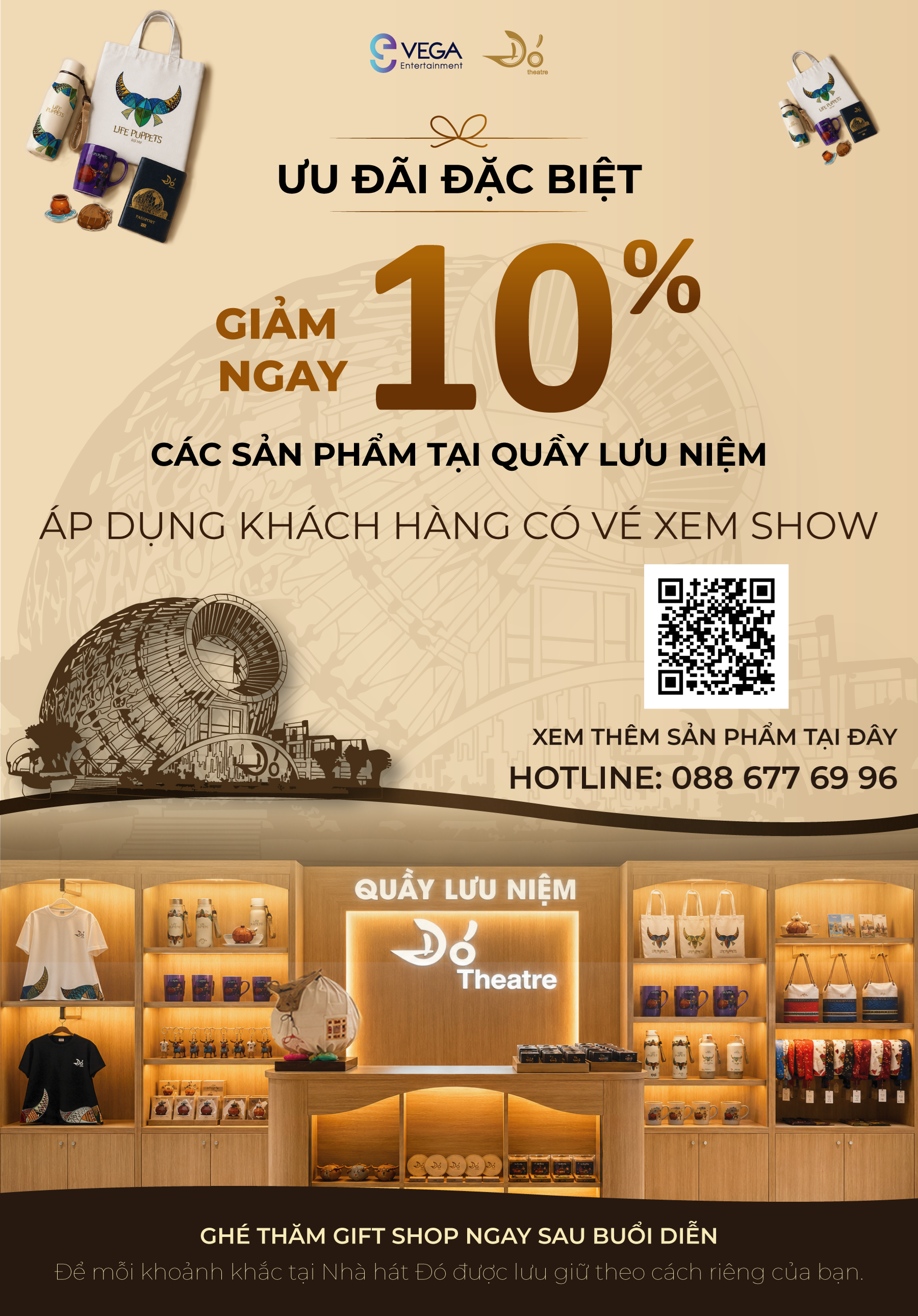 ƯU ĐÃI 10% QUẦY LƯU NIỆM  - MANG MỘT PHẦN KÝ ỨC ĐÓ VỀ NHÀ